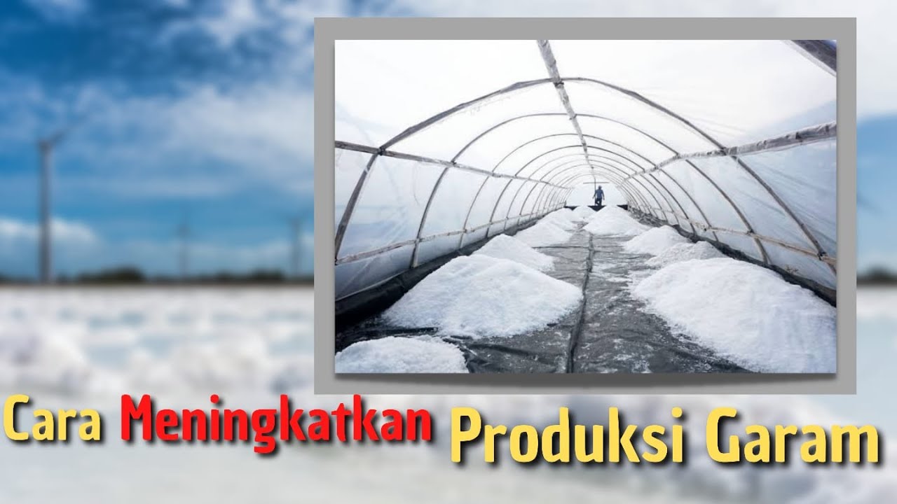 Cara Meningkatkan Produksi Garam - Sistem Tunnel Garam Takiron 4K