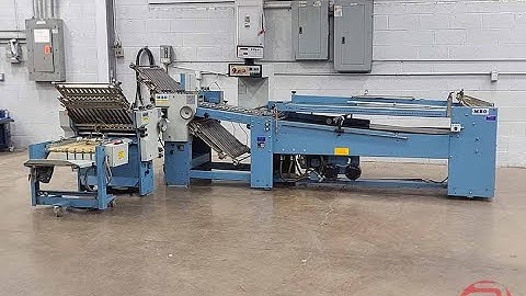 1997 MBO B123 Continuous Feed Paper Folder w/8 Page Unit and Mobile Delivery