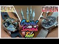 SCRATCH TEST!!! - Seiko Hardlex Crystal VS Citizen Mineral Crystal! Which One Will Scratch First?!