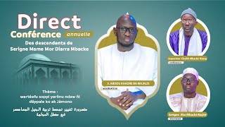 🔴En Direct Conférence Annuelle des Déscendants de Serigne Mame Mor Sokhna Diarra Mbacké