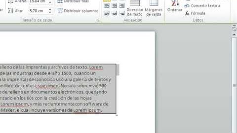 Como convertir tablas a texto en Microsoft Word 2010