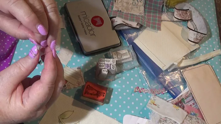 Making Tags using  of # Scrap Fabric ( sorry I sto...