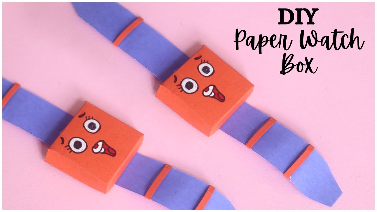 DIY Paper Watch with Box | Friendship Band /Gift Idea - YouTube