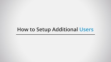 How to setup additional users in FastAccounts