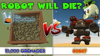 ROBOT VS GRENADES IN CHICKEN GUN! WHO WILL WIN? || CHICKEN GUN || Чикен Ган || AD TECH ||