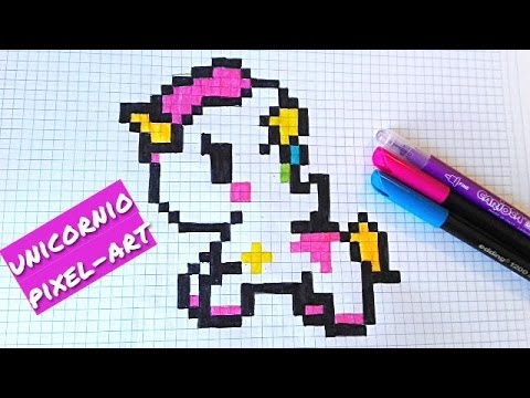 Como dibujar un Unicornio Kawaii- draw / Handmade Pixel Art - thptnganamst.edu.vn