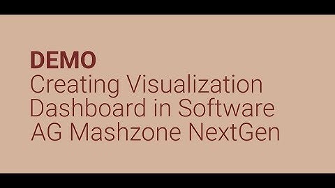 Creating Visualization Dashboard in Software AG Mashzone NextGen