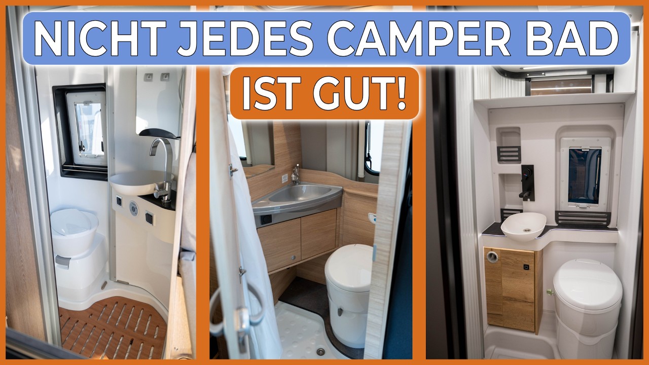 Duschen im Kastenwagen – was wirklich funktioniert! Alle Pössl Bäder im Check