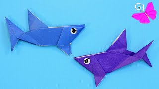 Оригами Акула Из Бумаги / How To Make A Origami Shark / Diy Paper Crafts