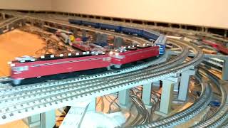 ED78EF71重連牽引、12系客車、JR奥羽本線、EF71牽引50系、皆さんへ鉄道模型ナイトシアター予定しています、お楽しみに