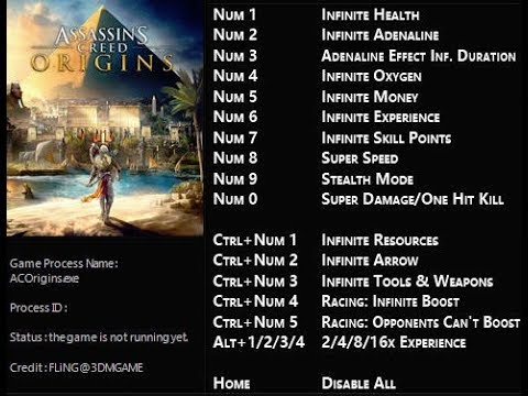 Assassin's Creed: Origins - WeMod and Cheat Table - Infinite Gold