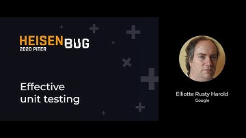 Elliotte Rusty Harold — Effective Unit Testing