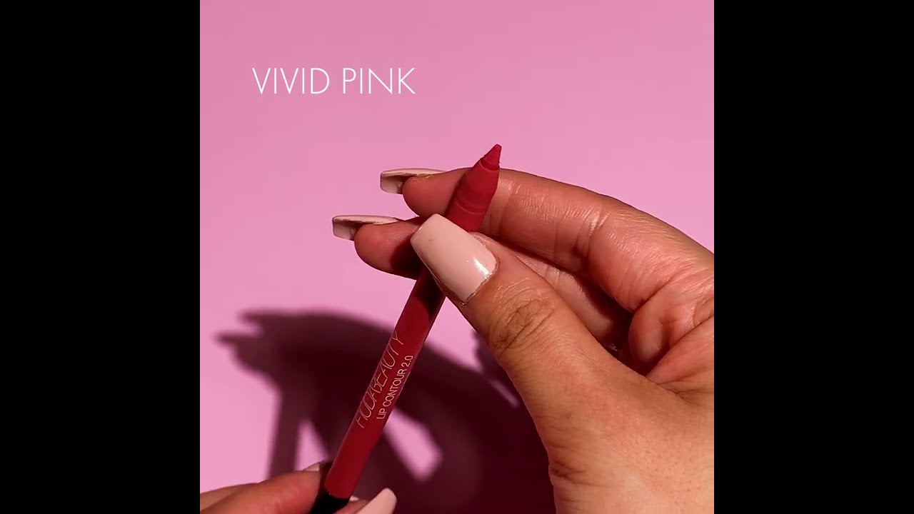 HUDA BEAUTY Lip Contour 2.0 Lipliner – Vivid Pink, 0,5 G | Wasserfester Stift Für Definierte Lippen
