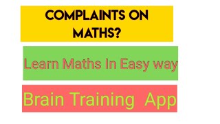 Math Games app 2020 || Brain Training app || Learn Maths in a Easy way by using This Math Game app screenshot 2