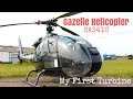 Gazelle Helicopter SA341C - First Time Flying a Turbine