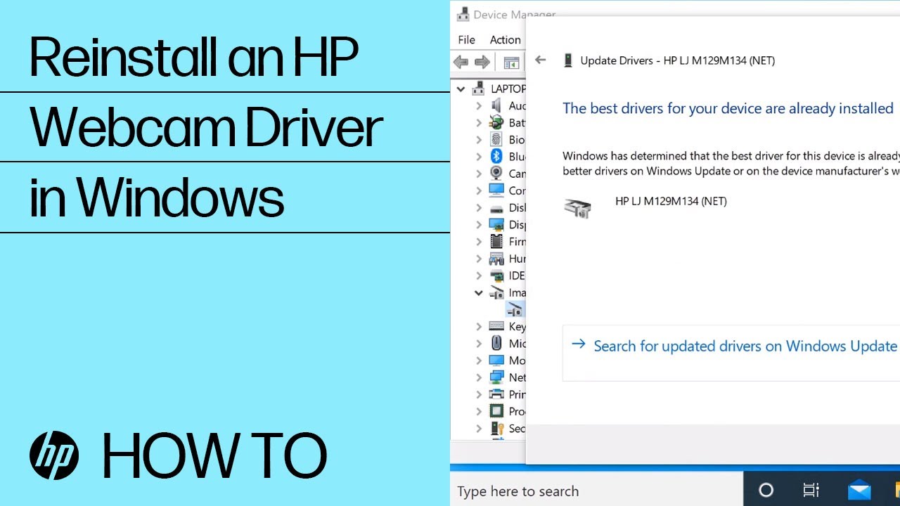 webcam driver for windows 10 for hp