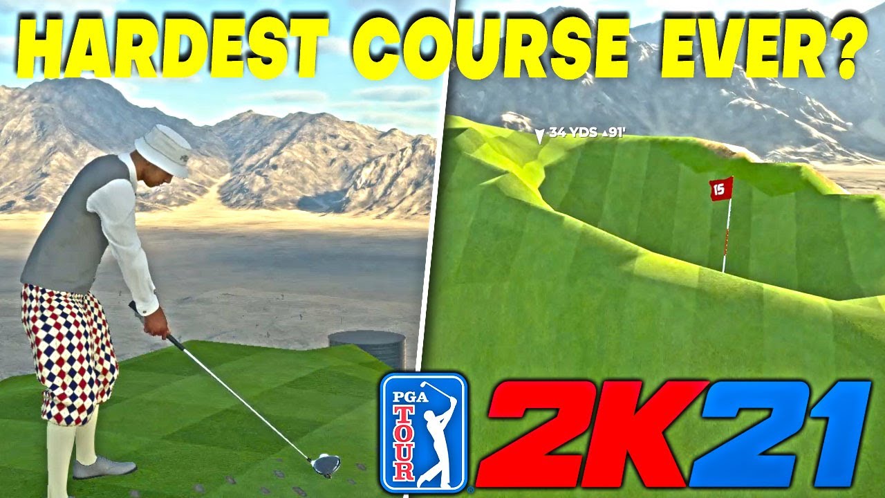 The Hardest Course Ever Pga Tour 2k21 Custom Courses Gameplay 2 Youtube