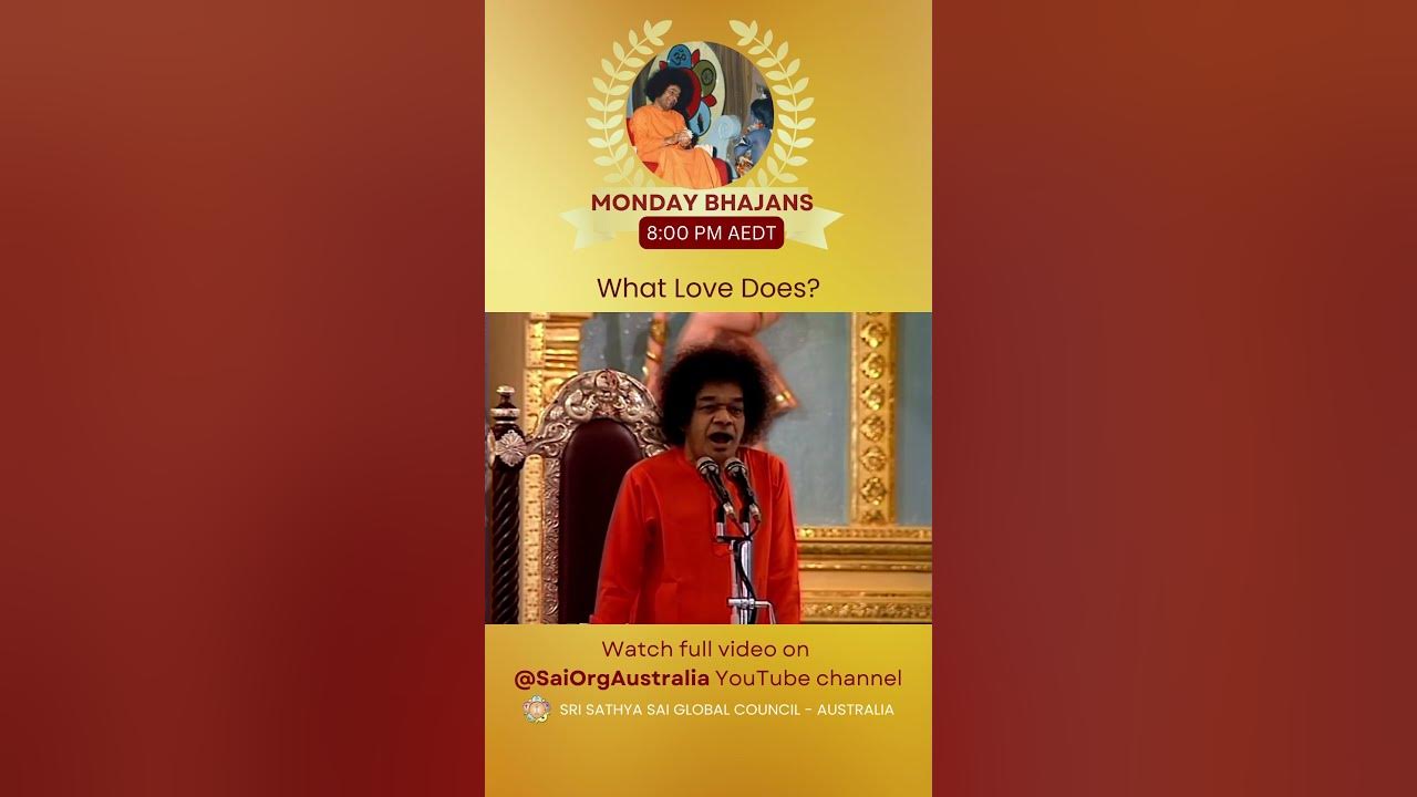 What Love Does Monday Bhajans 8 00 PM AEDT promo shorts what-love-does-monday-bhajans-8-00-pm-aedt-promo-shorts