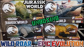 Unboxing Dinosaurios Jurassic World...Wild Roar - Epic Evolution!