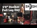 58 dunker full leg workout jumping and lifting  set and rep count