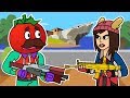 Tomato & Burger Visit Shark Island (Fortnite Animation)