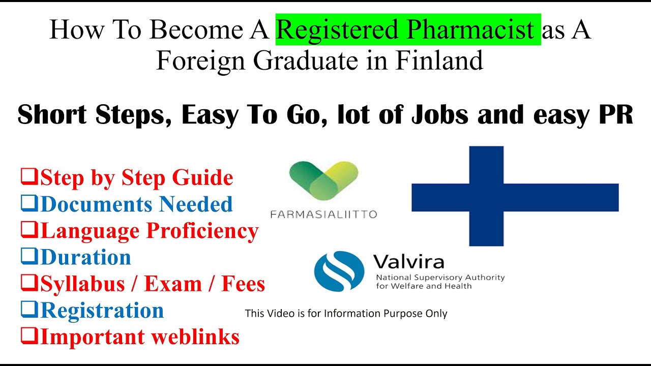 How to Become a Registered Pharmacist in Finland as a Foreign Pharmacy ...