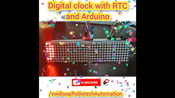 digital clock with Arduino and RTC #DEMO #shorts