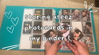 a very chaotic ateez storing vid ☆ storing photocards #1