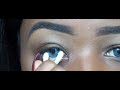 How To Put & Remove Contacts|With Long Nails(Using A Cotton Bud)|Sandile Ngwenya