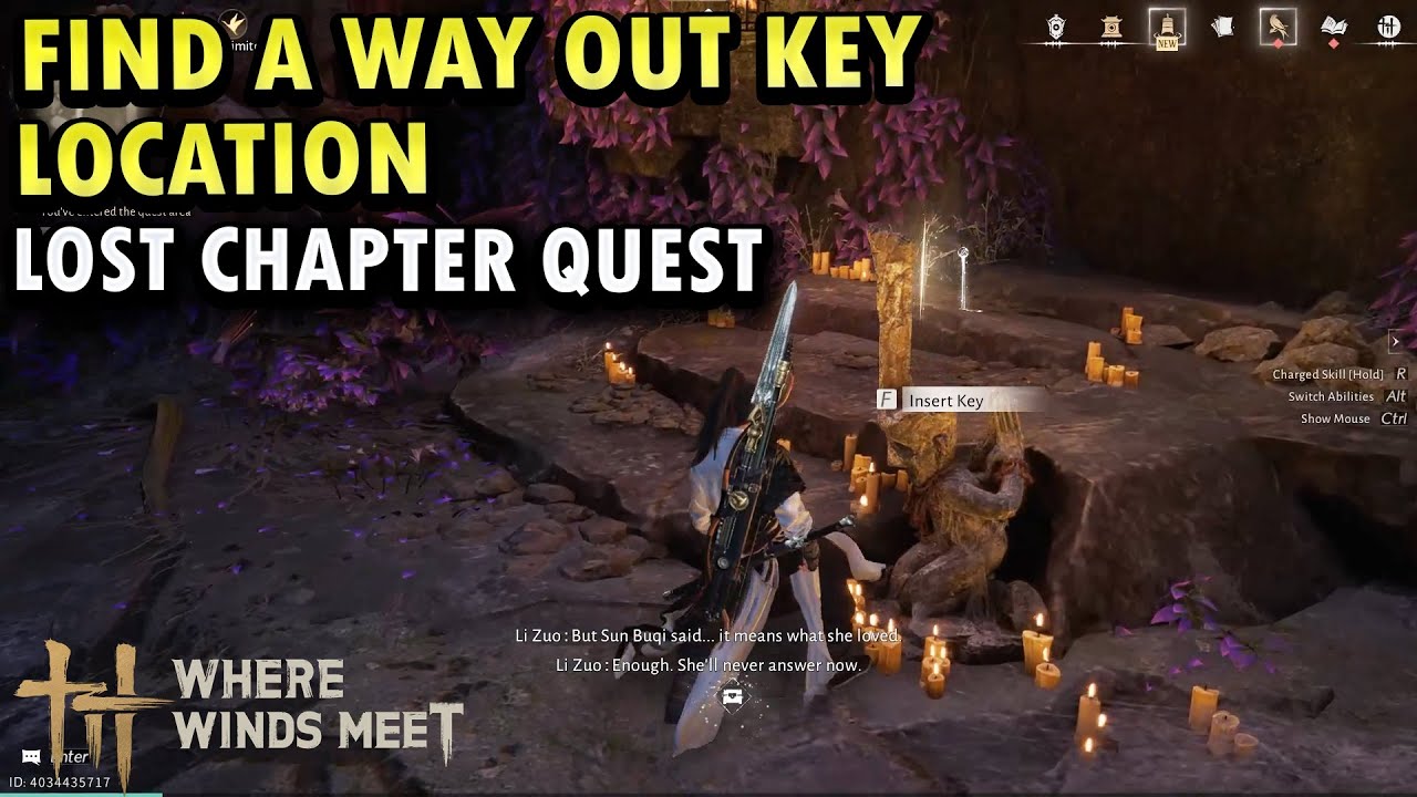 Where Winds Meet : Find a Way out Key Location - YouTube