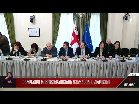 ევროპული რეკომენდაციების შესრულების პროცესი