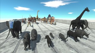 Race to eat DARK MODERN MAMMALS - Animal Revolt Battle Simulator