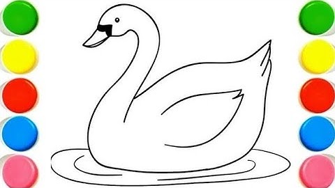 How To Draw cute Duck Drawing, Painting & Coloring For Kids and Toddlers_ Child Art#drawingforkids