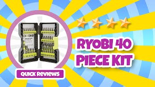 Ryobi Drill 40 Piece Driving Kit Review