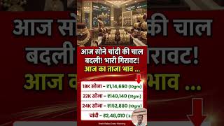Aaj ka Sona-Chandi Bhav! 📉 Gold & Silver Rate Today | #goldpricetoday #silverprice