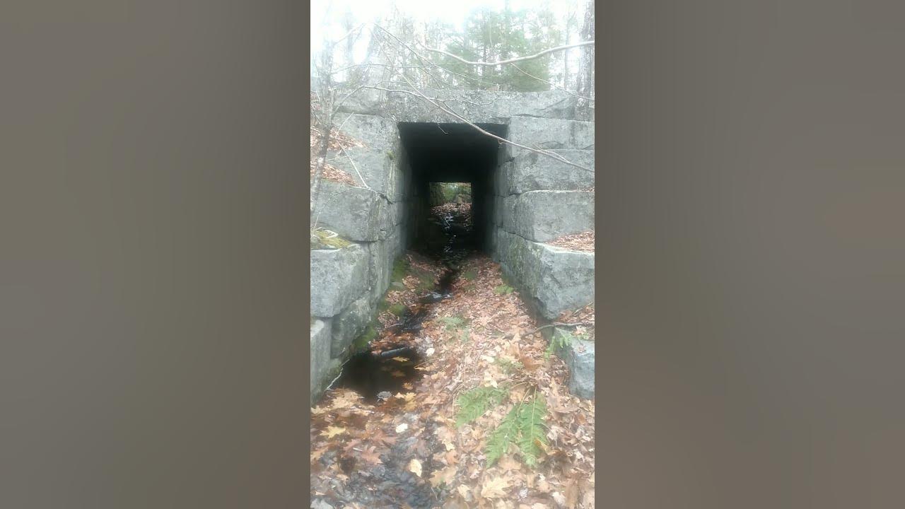 1847 Stone Culvert Looking into Quarry Cheshire Railroad Fitzwilliam