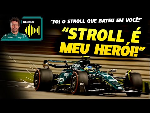 ALONSO DESCOBRE QUE FOI STROLL QUE BATEU NELE E ELOGIA COMPANHEIRO | FÓRMULA 1 | GP EM CASA