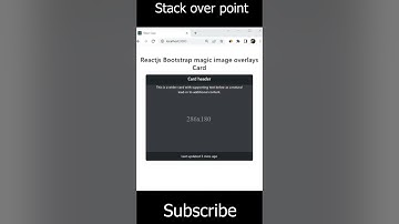 Reactjs bootstrap card image overlay | tutorial frontend development and design