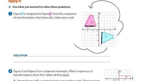 Ready Math Grade 8 Lesson 3.3 Develop Describing Sequences of Rigid Transformations