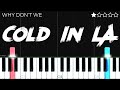 Why Don&#39;t We - Cold In LA | EASY Piano Tutorial