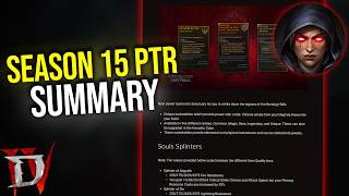 Diablo 4 - Season 15 PTR Notes WHAT YOU NEED TO KNOW