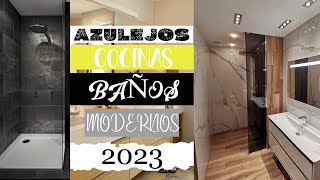 Azulejos Para Baño Moderno Combinación Y Diseño De Baldosa De Ceramica Porcelánica. Saras World