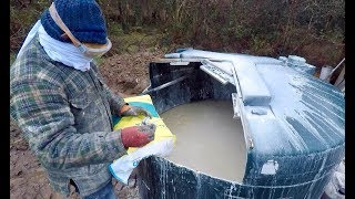 Slaking A Metric Ton Of Quicklime for lime plaster