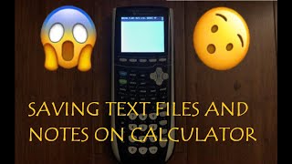 How to PUT TEXT FILES FROM COMPUTER ON GRAPHING CALCULATOR AND SAVE NOTES (TI 84) MUST SEE screenshot 3