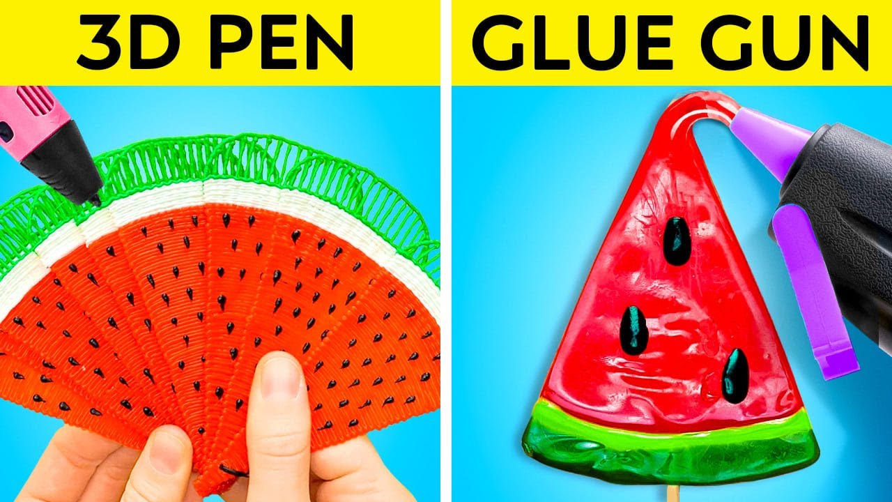 3D PEN vs HOT GLUE! What's Better? Useful Hacks and Crafts - YouTube