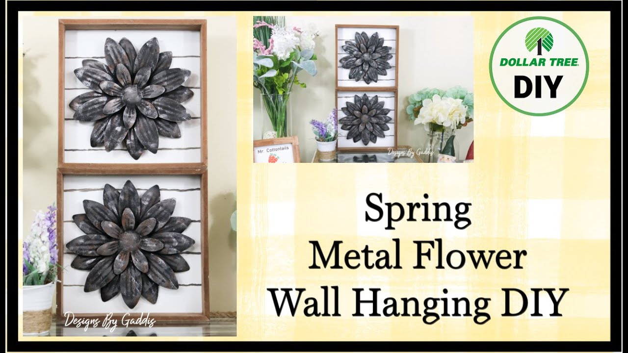 Dollar Tree Metal Flowers Makeover Dollar Tree Metal Flower Wall