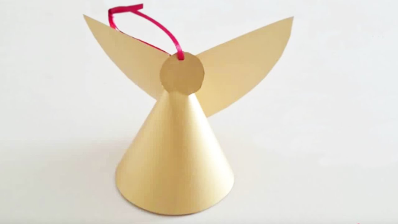 Bricolage de Noël Fabriquer un Ange de Noël en papier