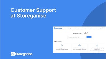 Customer support at Storeganise
