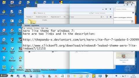 How to make windows 7 look like windows 8 with AERO LITE METRO theme - part 1