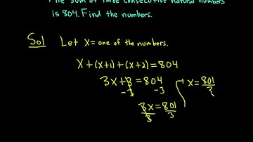 The Sum of Three Consecutive Natural Numbers